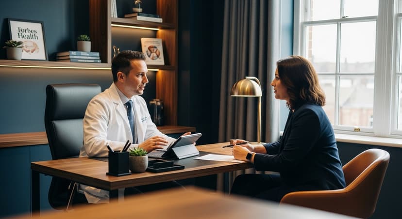 Doctor consulting with patient