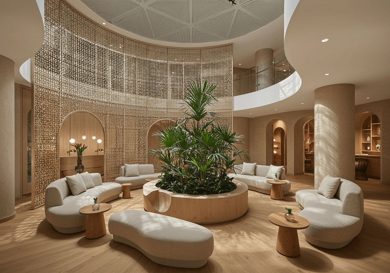The Wellness relaxation space with modern interior design