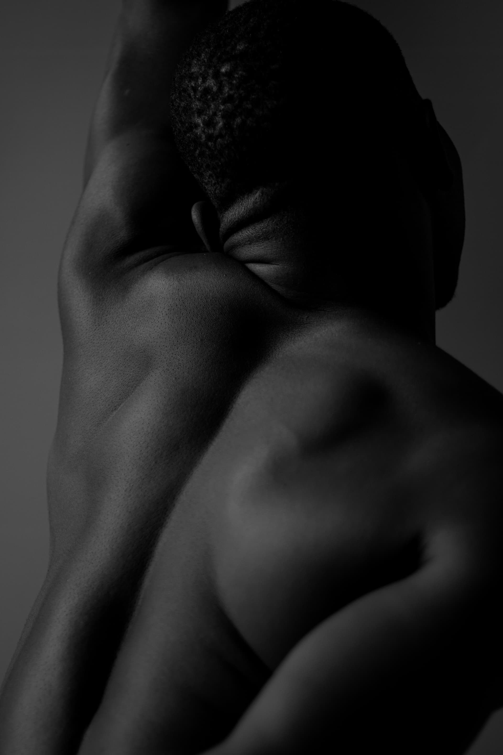 Medical weight optimisation - artistic black and white portrait