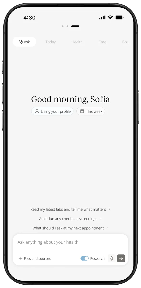The Wellness app